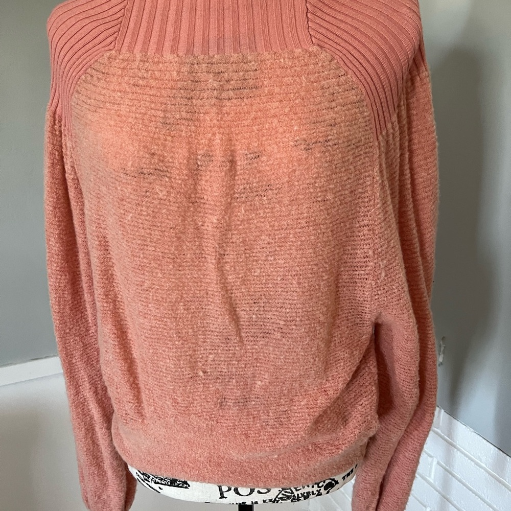 Free People sweater mixed materials super soft